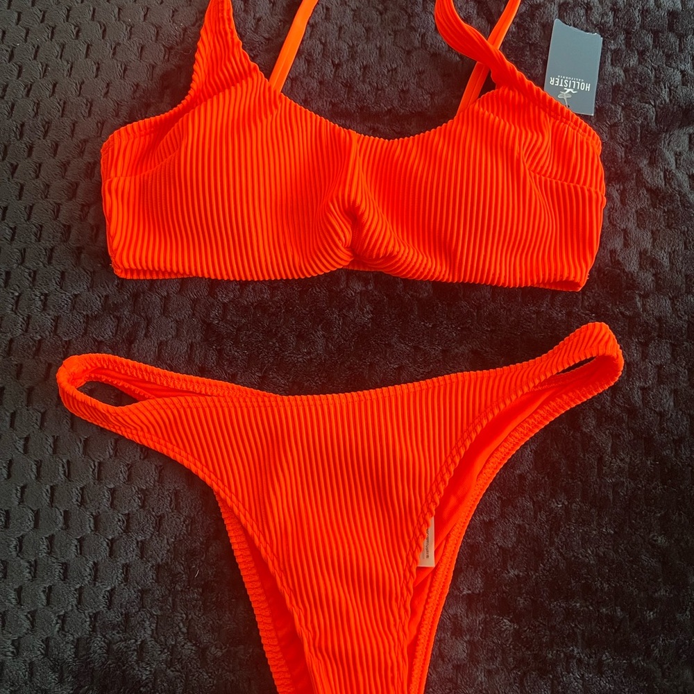 Hollister Bright Orange Swimwear